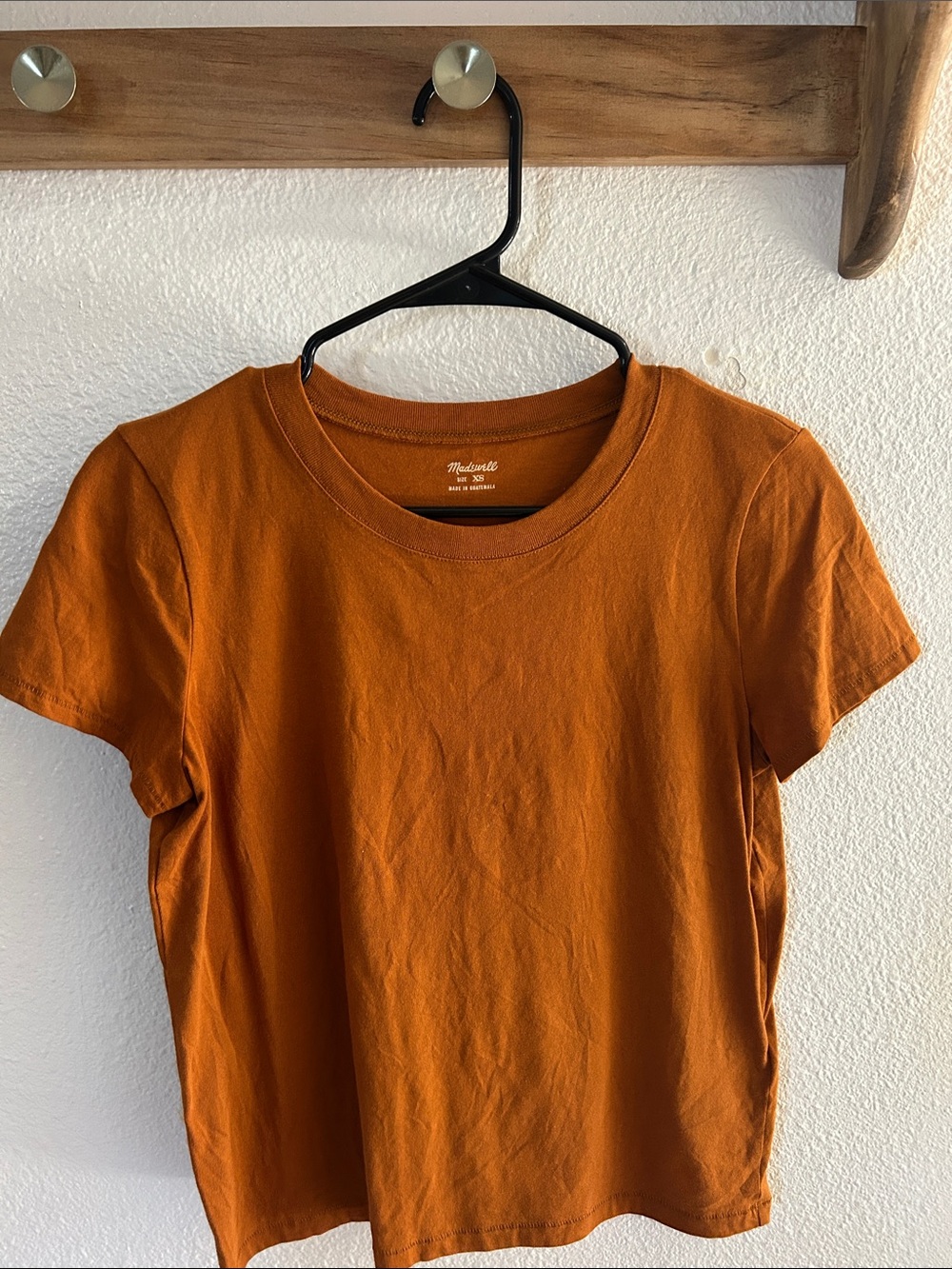 Madewell Short Sleeve Tee in Rust